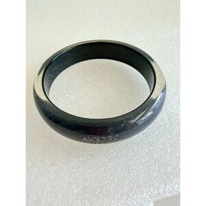 AMEDEO NYC Black Shimmer Clear Resin Chunky Bangle Bracelet  An authentic AMEDEO